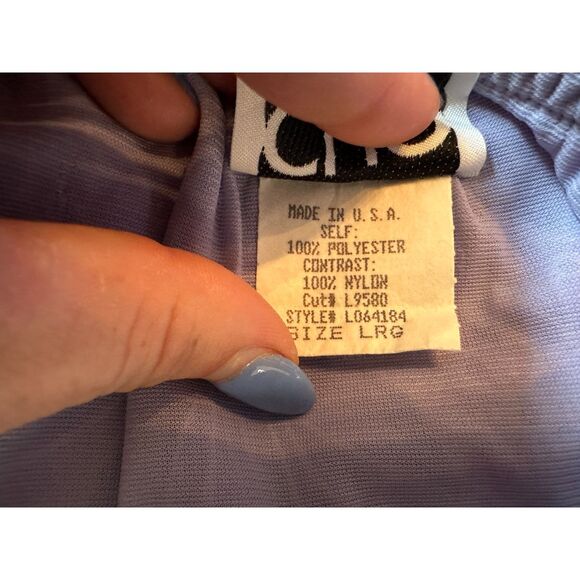 Vintage Purple Floral Knee Length Skirt Size Large - Picture 6 of 8